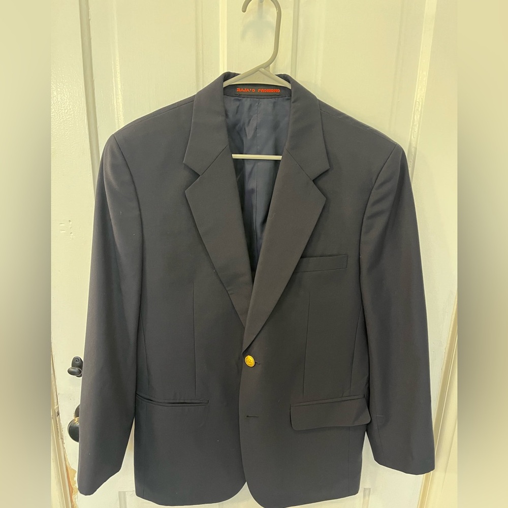 Bespoke! Raja’s Fashions - Bangkok - Dark Blue Sport Coat Sleek and Timeless